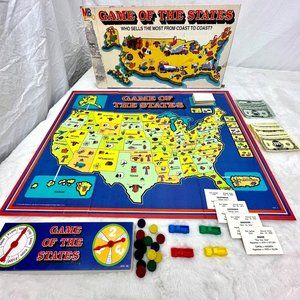 Vintage 1979 Game Of The States Board Game Milton Bradley 100% Complete